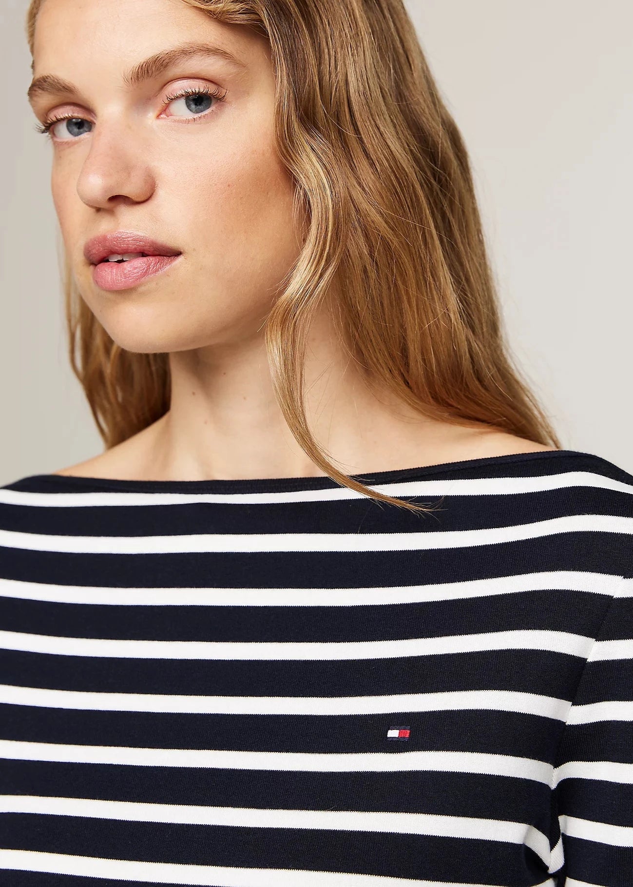 T-Shirt marinière Tommy Hilfiger en coton pour femme | Georgespaul