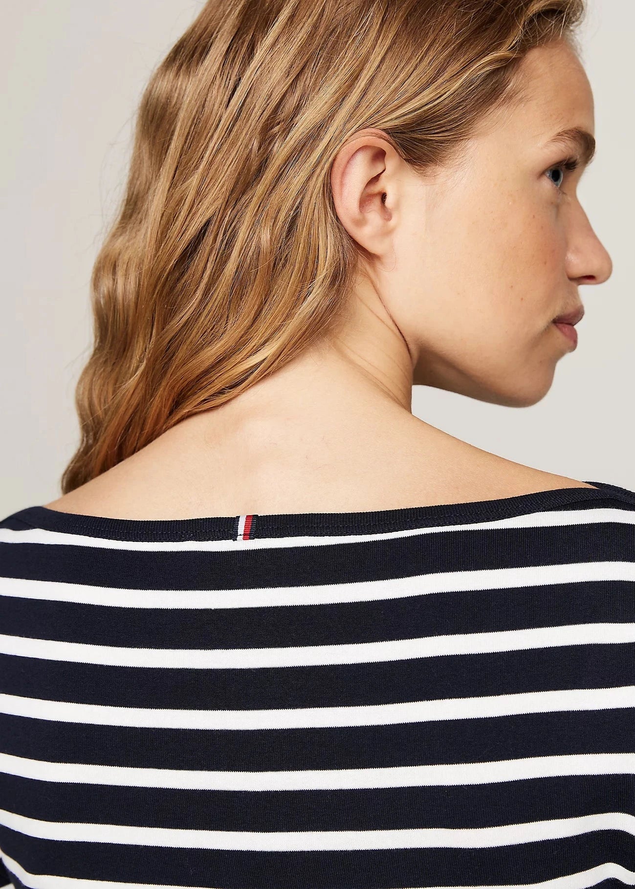 T-Shirt marinière Tommy Hilfiger en coton pour femme | Georgespaul