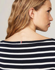 T-Shirt marinière Tommy Hilfiger en coton pour femme | Georgespaul