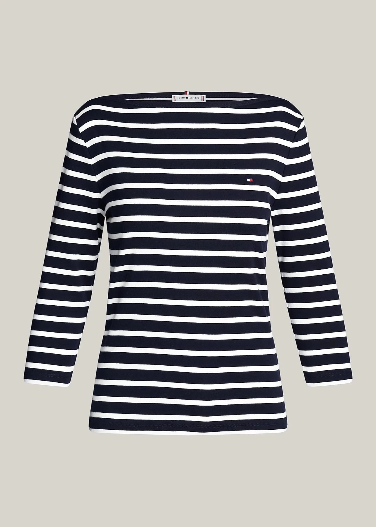 T-Shirt marinière Tommy Hilfiger en coton pour femme | Georgespaul