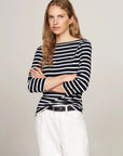 T-Shirt marinière Tommy Hilfiger en coton pour femme | Georgespaul