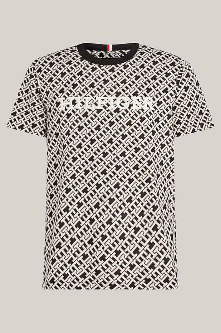 T-Shirt motifs Tommy Hilfiger noir