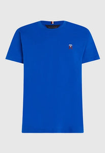 T-Shirt homme logo Tommy Hilfiger bleu en coton bio I Georgespaul