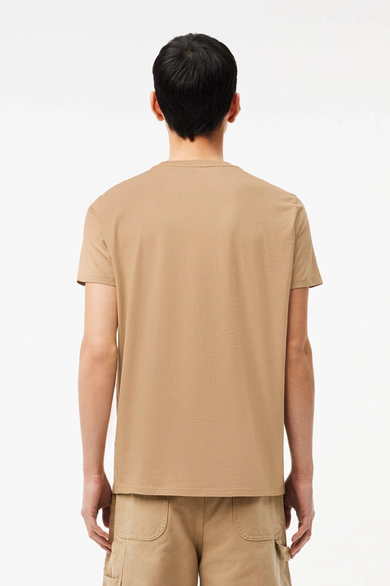 T-Shirt pour homme Lacoste beige | Georgespaul