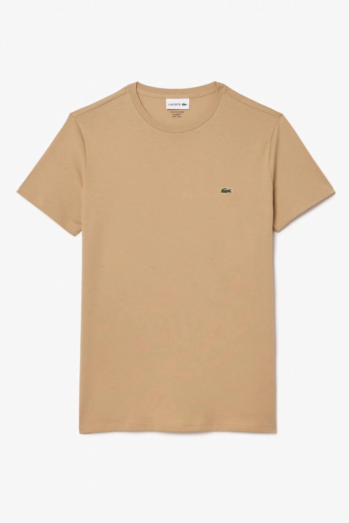 T-Shirt pour homme Lacoste beige | Georgespaul