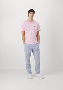 T-Shirt rayé homme Ralph Lauren rose | Georgespaul