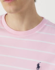 T-Shirt rayé homme Ralph Lauren rose | Georgespaul