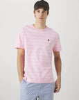 T-Shirt rayé homme Ralph Lauren rose | Georgespaul