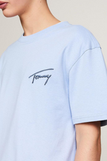 Charger l&#39;image dans la galerie, T-Shirt signature Tommy Jeans bleu
