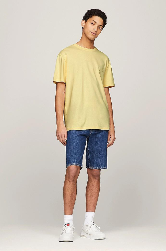 T-Shirt signature Tommy Jeans jaune