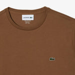 Charger l&#39;image dans la galerie, T-shirt homme Lacoste marron en coton pima | Georgespaul
