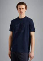 Charger l&#39;image dans la galerie, T-shirt Paul &amp; Shark marine coton bio
