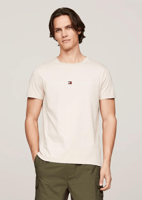 T-shirt Tommy Hilfiger beige - Georgespaul