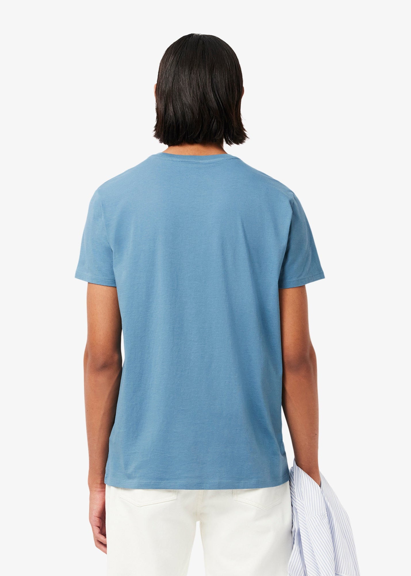 T-shirt Lacoste bleu coton pima pour homme | Georgespaul