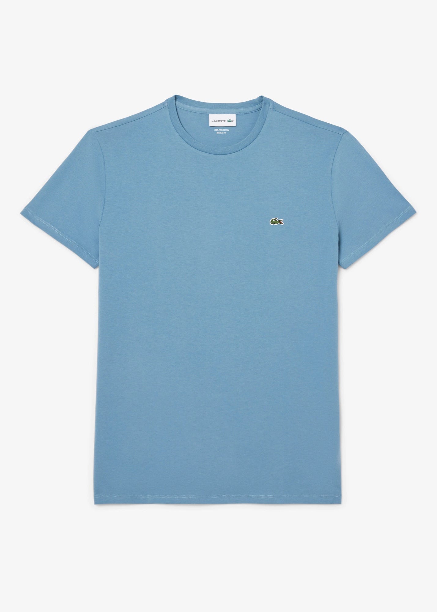 T-shirt Lacoste bleu coton pima pour homme | Georgespaul