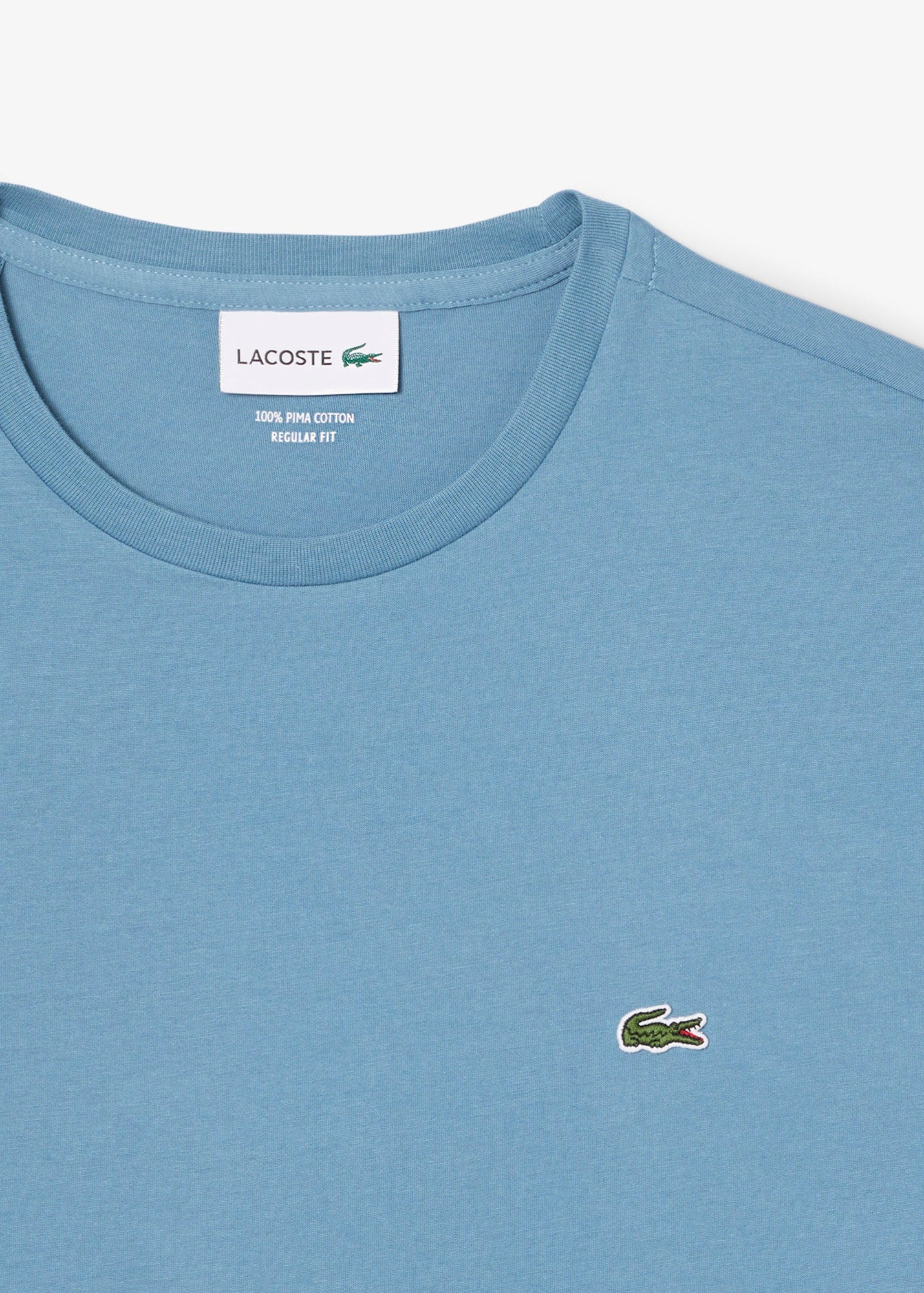 T-shirt Lacoste bleu coton pima pour homme | Georgespaul