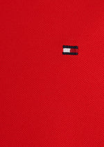 Charger l&#39;image dans la galerie, Polo Tommy Hilfiger ajusté rouge en coton bio stretch
