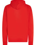 Sweat à capuche Tommy Hilfiger oversize rouge en coton bio - Georgespaul