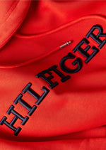 Laden Sie das Bild in den Galerie-Viewer, Sweat à capuche Tommy Hilfiger oversize rouge en coton bio | Georgespaul

