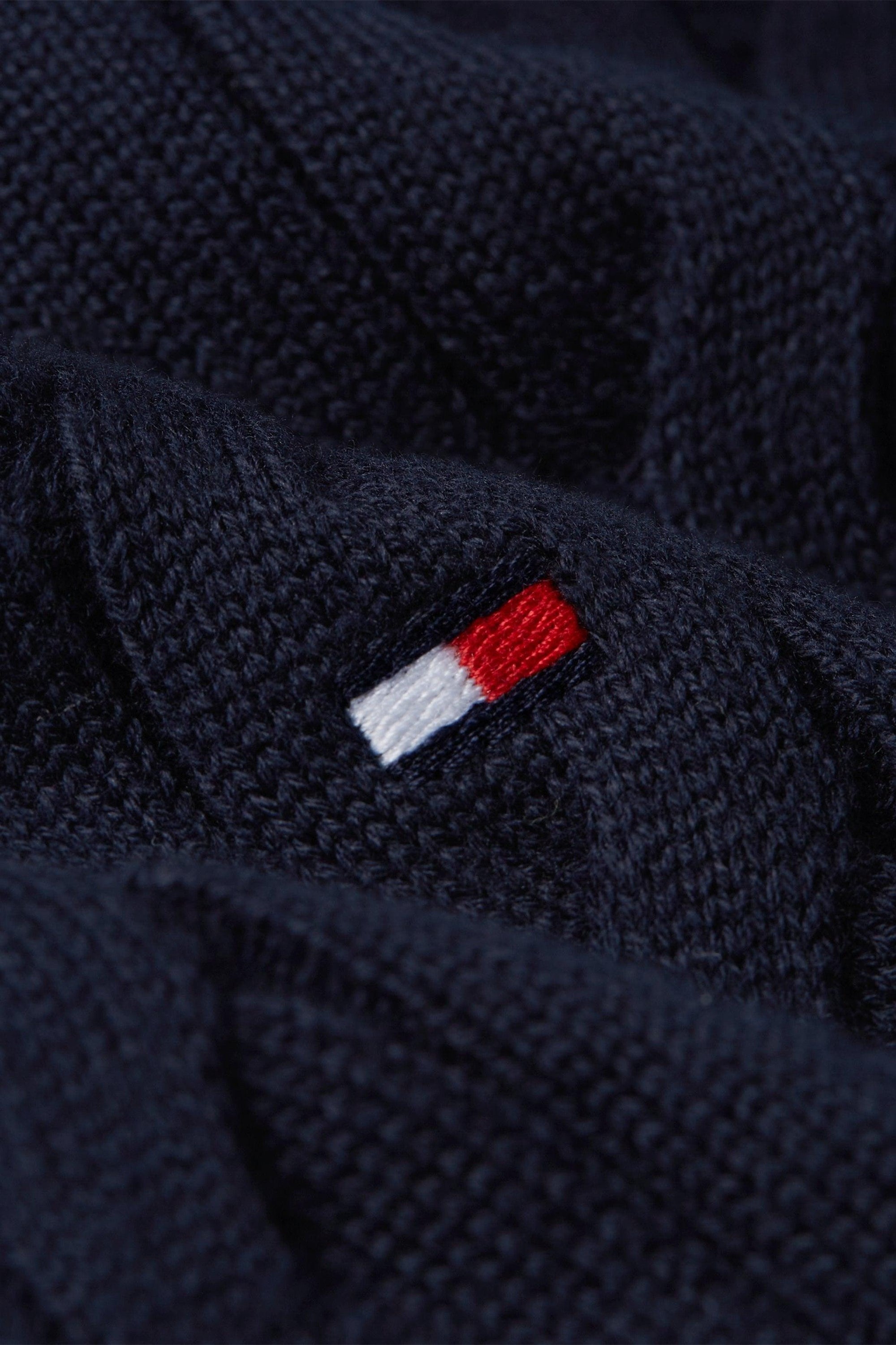 Pull demi-zip Tommy Hilfiger marine - Georgespaul