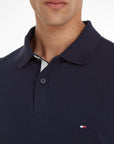 Polo Tommy Hilfiger marine en coton bio - Georgespaul