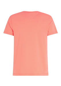 T-Shirt Tommy Hilfiger rose en coton bio pour homme I Georgespaul