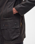 Veste Classic Beaufort Barbour marron en coton ciré