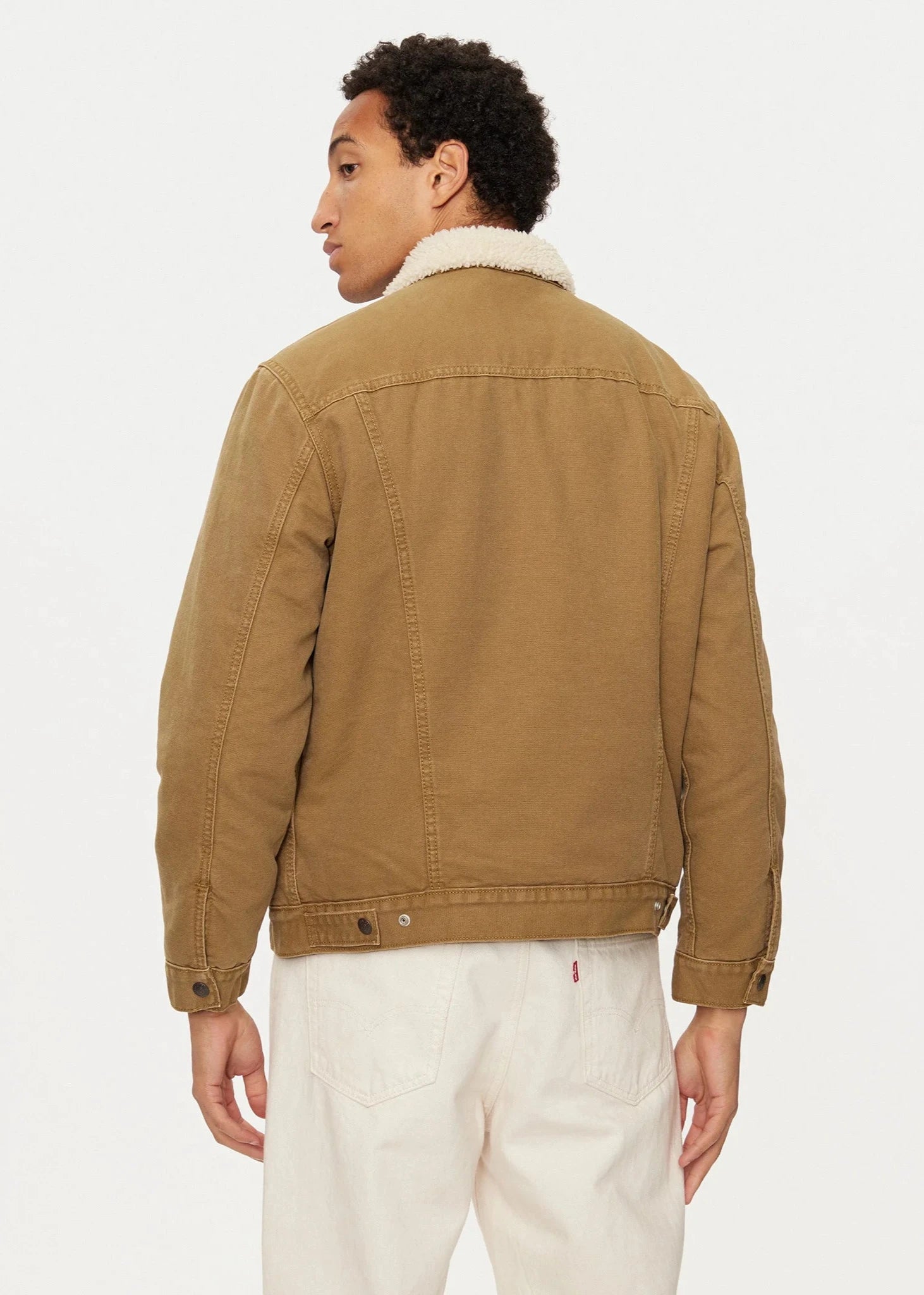 Veste Sherpa Levi's® beige pour homme | Georgespaul