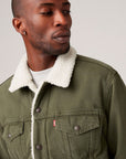 Veste Sherpa Levi's® kaki pour homme | Georgespaul