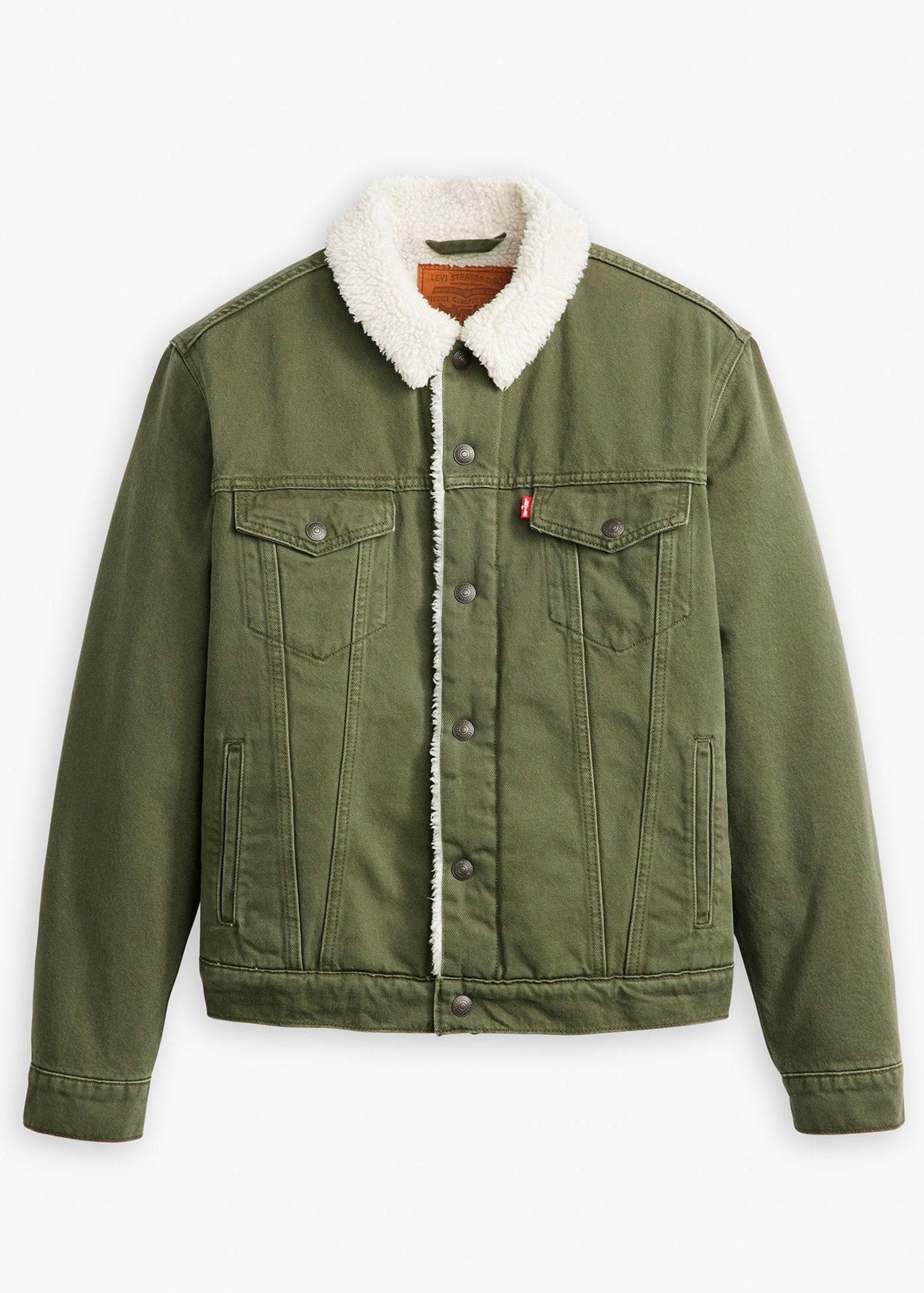 Veste Sherpa Levi's® kaki pour homme | Georgespaul