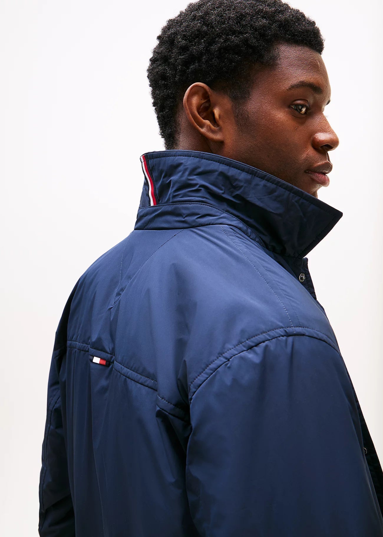 Veste déperlante Tommy Hilfiger marine pour homme | Georgespaul