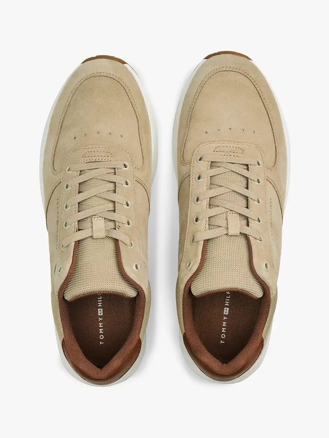 baskets-tommy-hilfiger-daim-homme-beige-haut