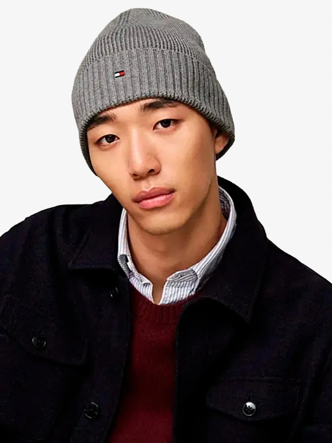 bonnet-tommy-hilfiger-gris-homme-AM0AM12796PKH-porte