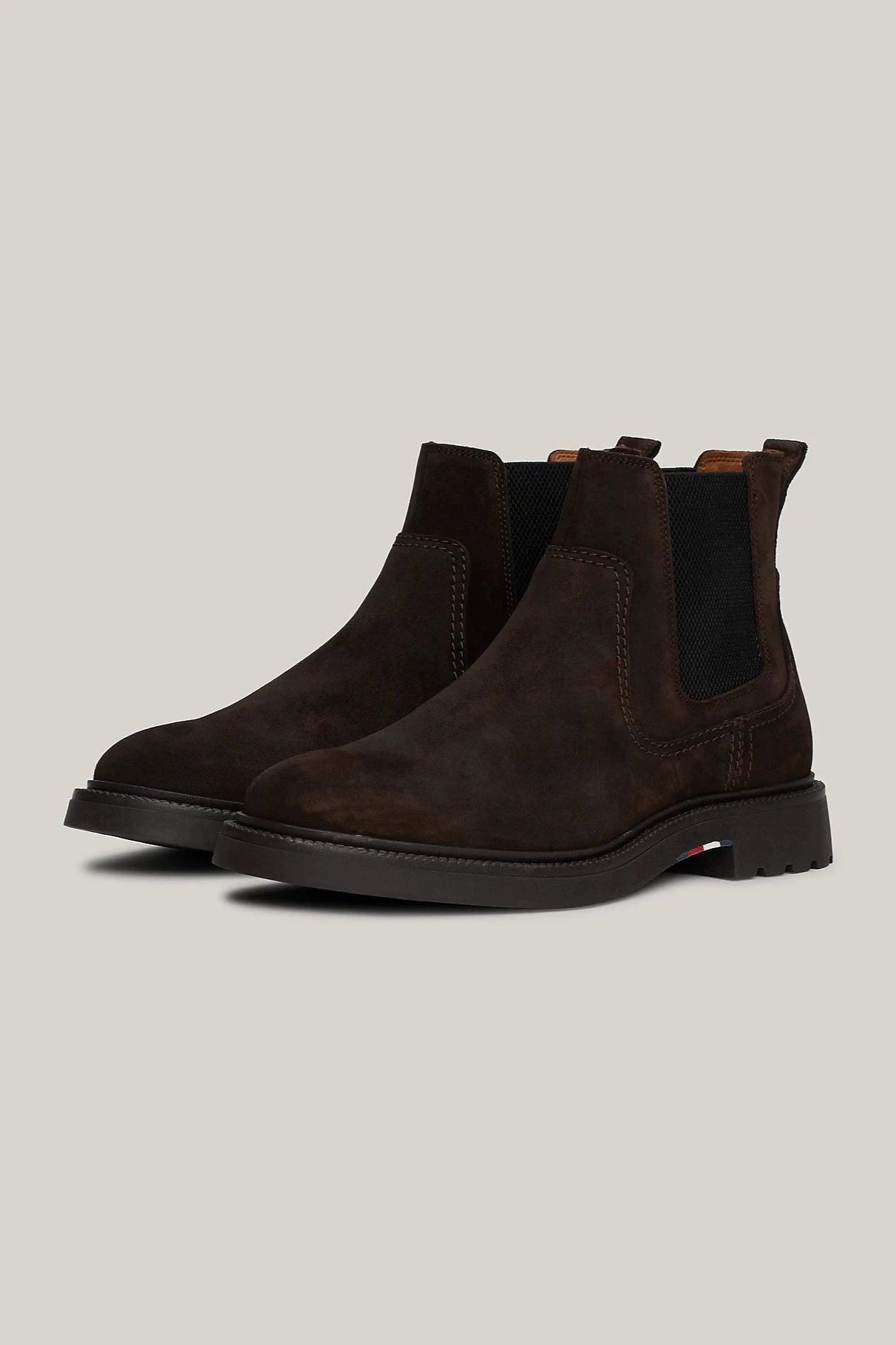 Boots Tommy Hilfiger marron pour homme | Georgespaul 