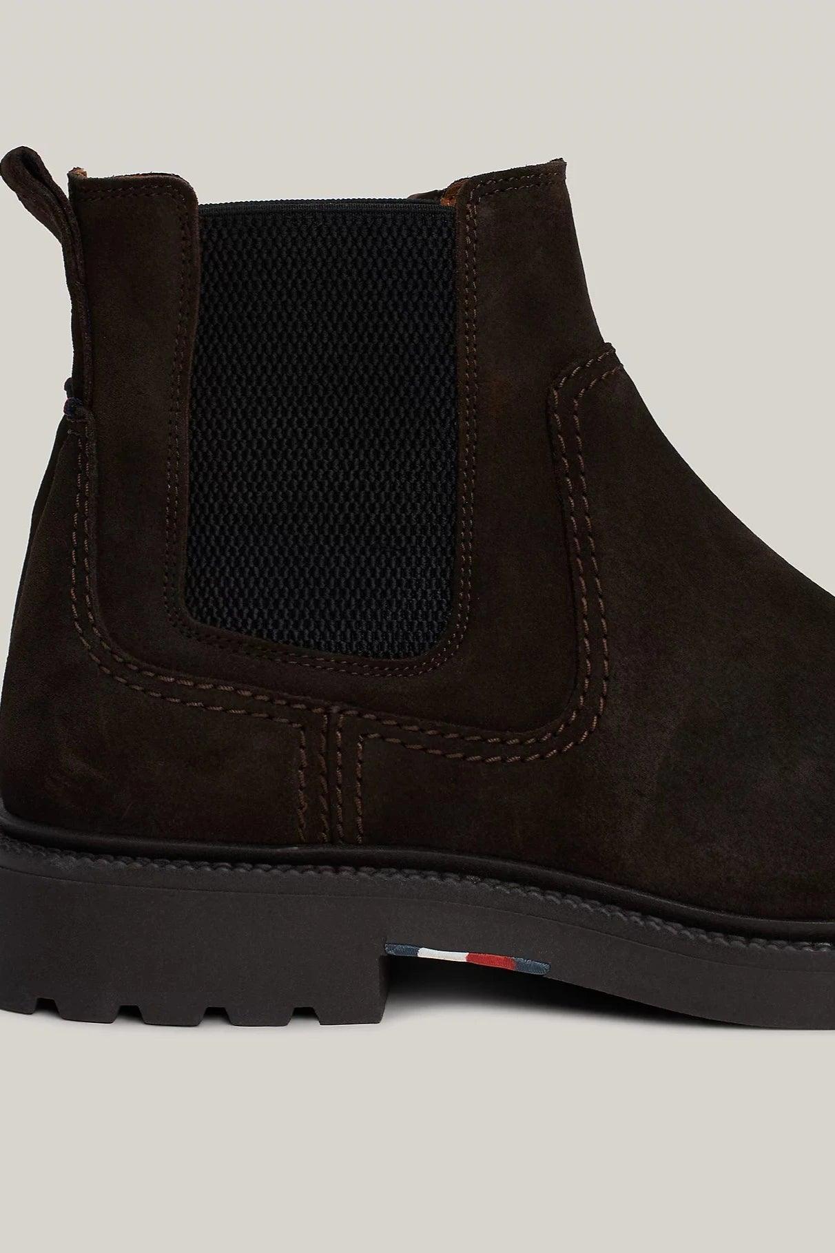 Boots Tommy Hilfiger marron pour homme | Georgespaul 