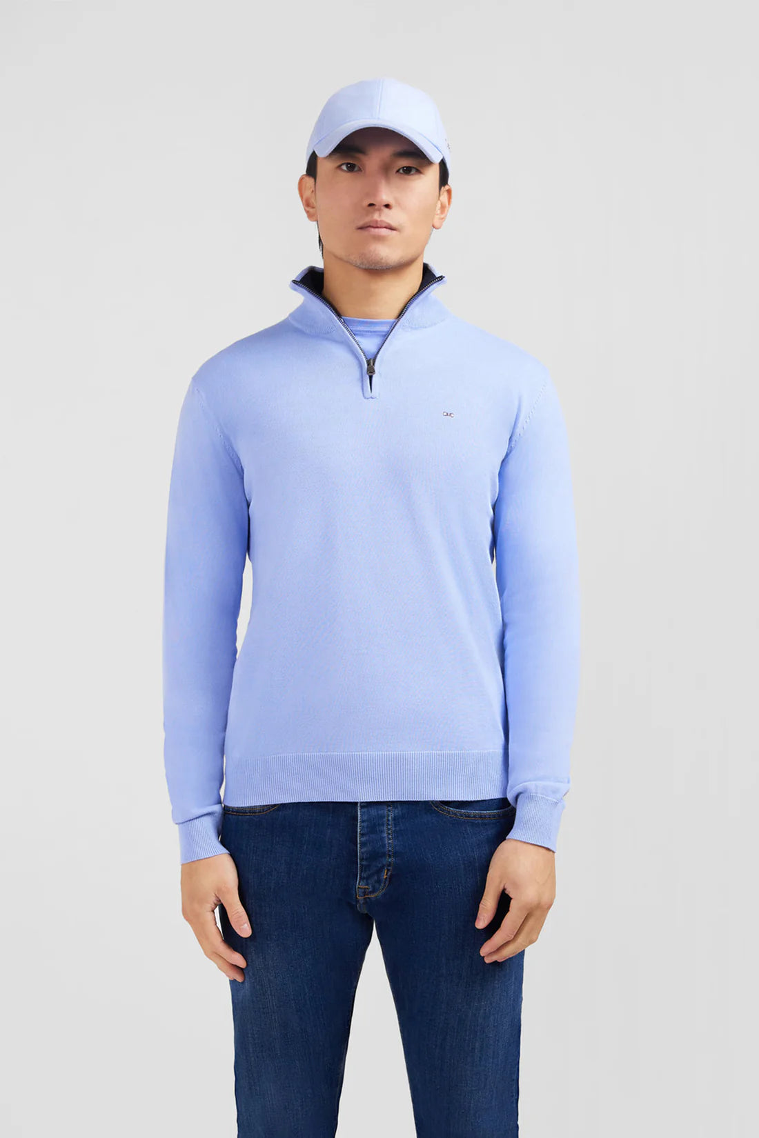 camionneur-eden-park-homme-bleu-face