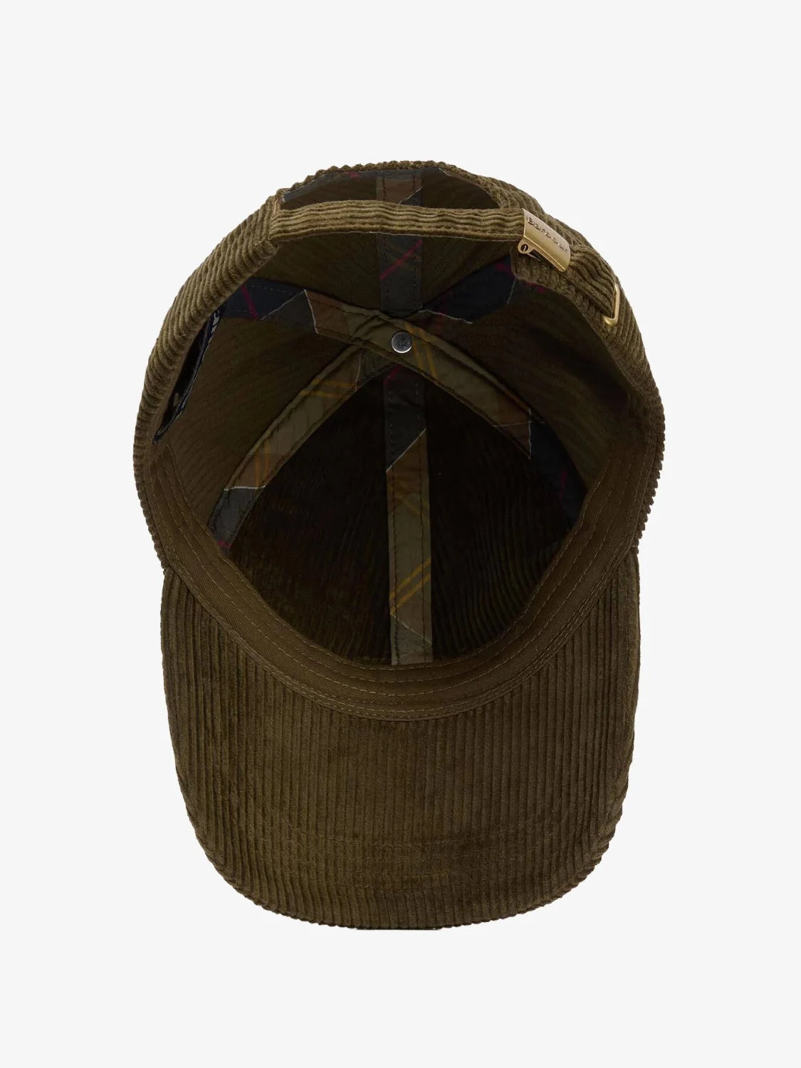 casquette-barbour-kaki-velours-MHA0911OL511-dessous