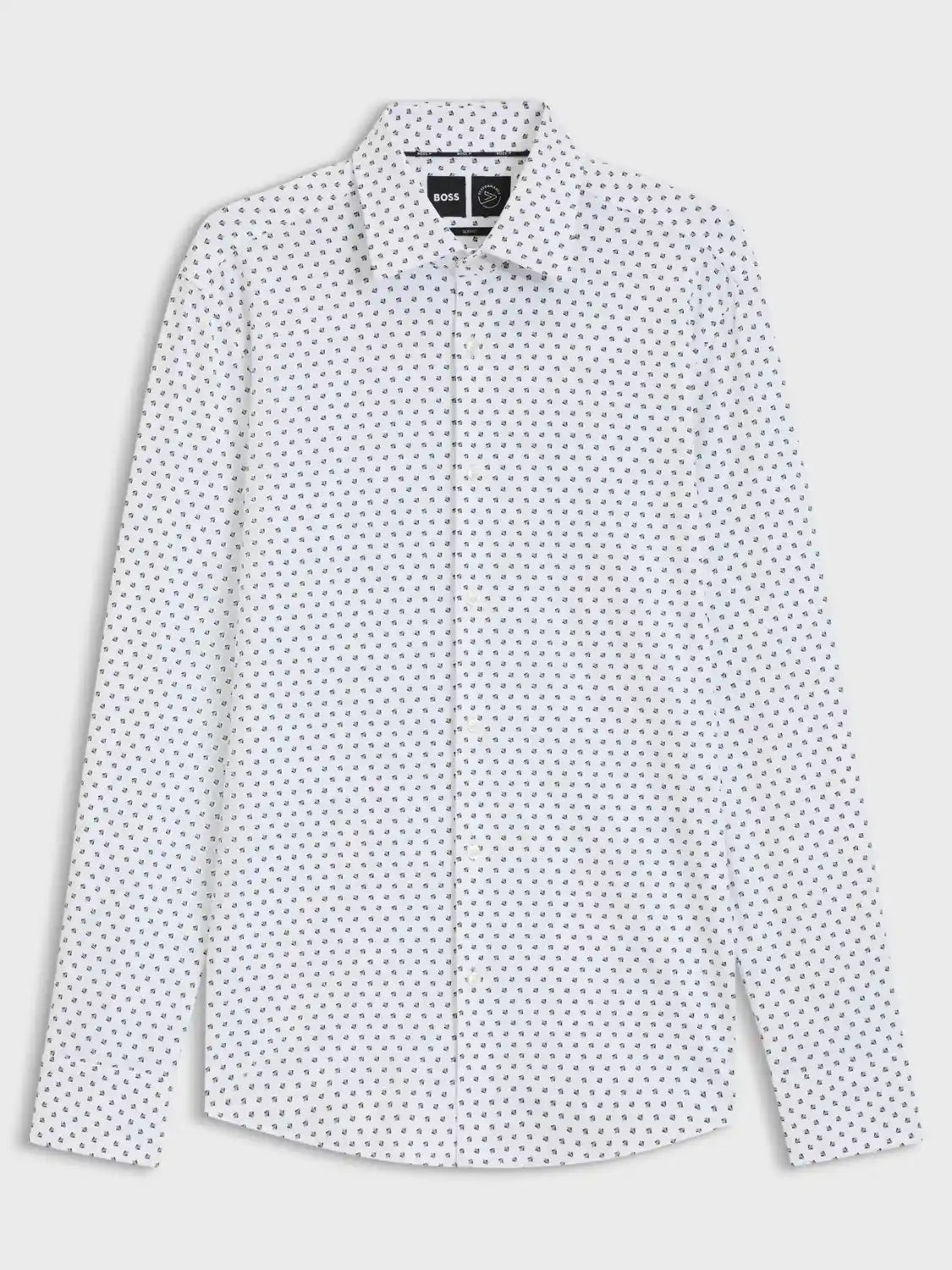 chemise-boss-homme-blanche-a-plat