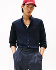 chemise-droite-tommy-hilfiger-marine-homme-face