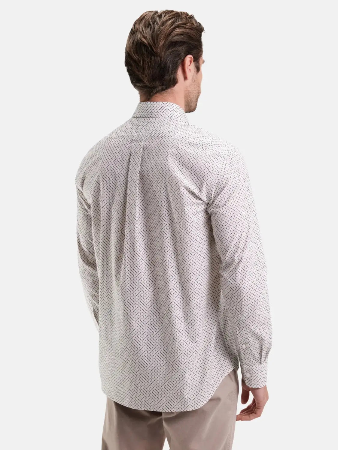 chemise-eden-park-motifs-blanche-homme-dos