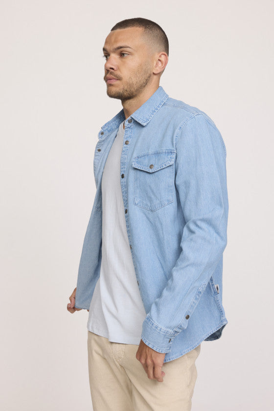 Chemise en jean Lee Cooper bleue