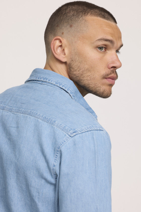 Chemise en jean Lee Cooper bleue