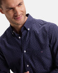 chemise-motifs-eden-park-marine-homme-face-zoom