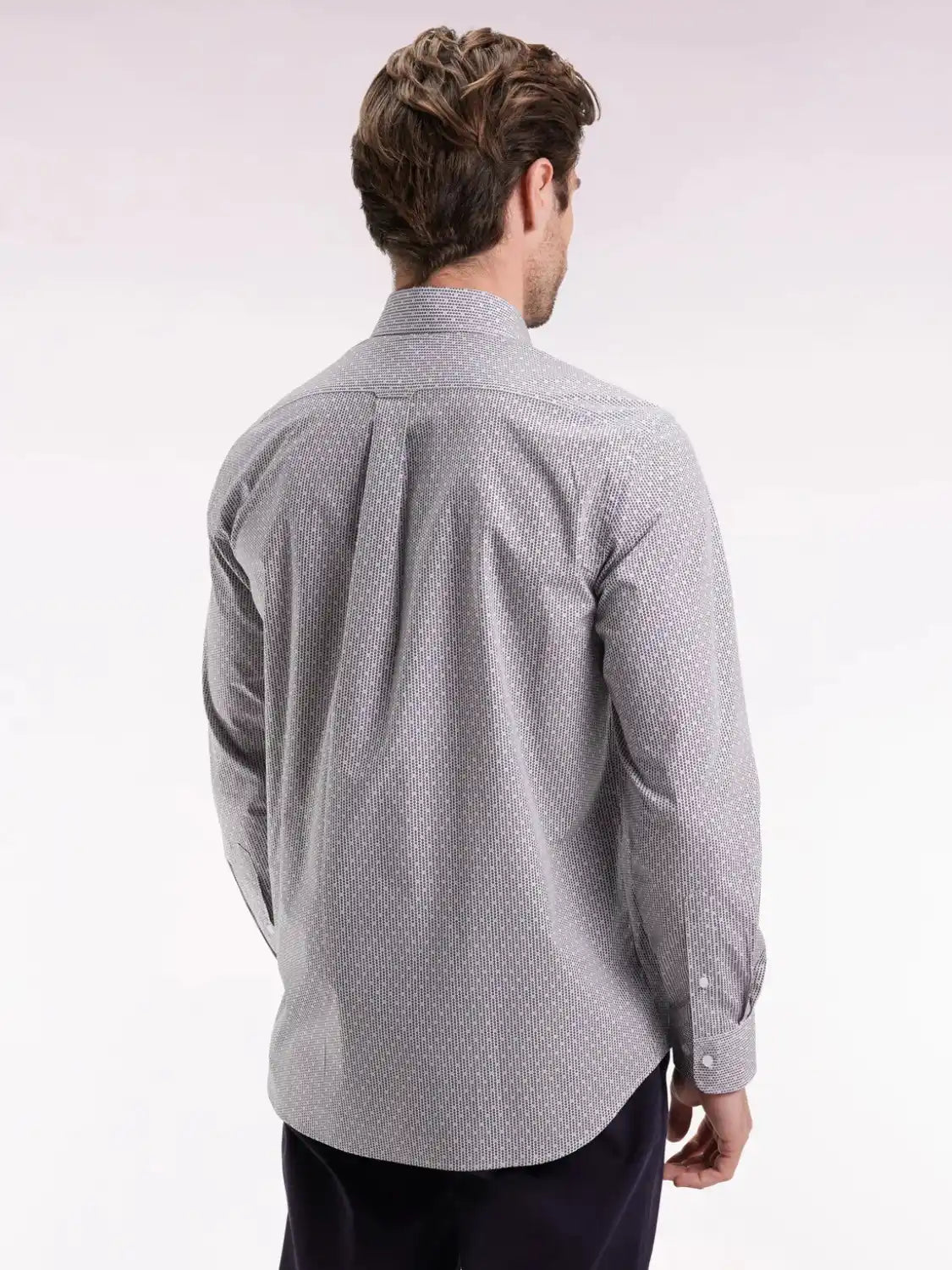 chemise-motifs-noeuds-eden-park-marine-homme-dos