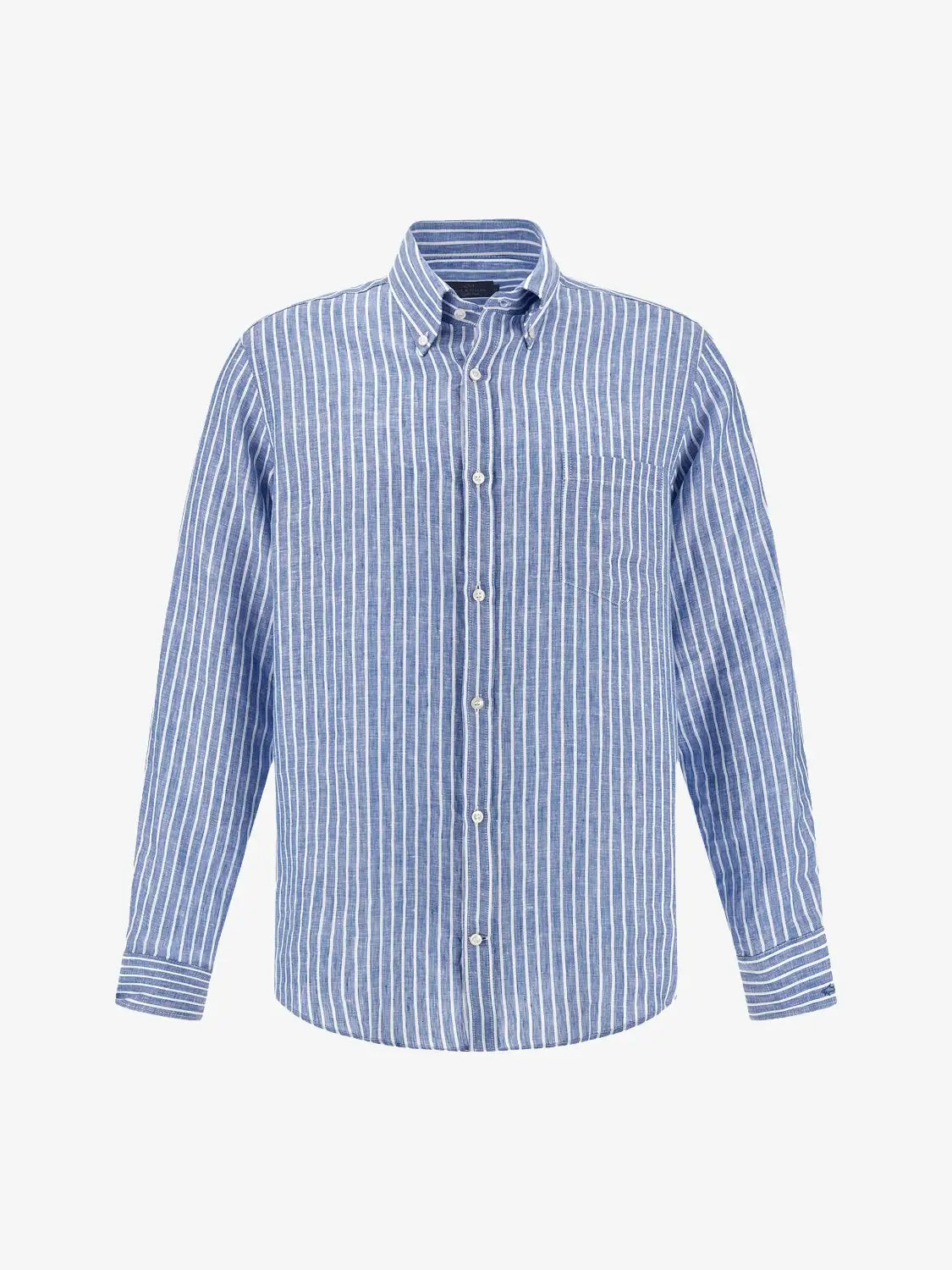 chemise-paul-shark-bleue-homme-26413164CF VA6-a-plat