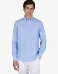 chemise-paul-shark-bleue-homme-26413164CF VA6-face