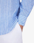 chemise-paul-shark-bleue-homme-26413164CF VA6-manche