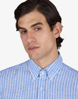 chemise-paul-shark-bleue-homme-26413164CF VA6-zoom
