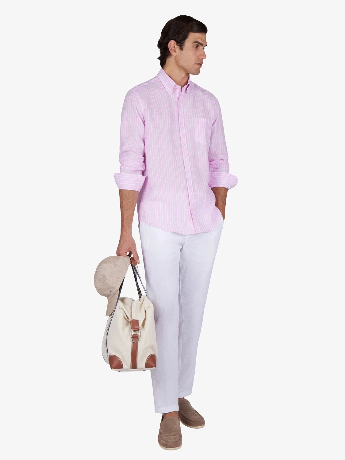 chemise-paul-shark-homme-rose-lin-26413164CF VA8-porte