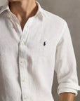 chemise-ralph-lauren-blanche-lin-homme-zoom